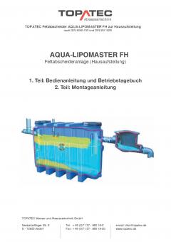 AQUA-LIPOMASTER FH Betriebshandbuch inkl. Betriebstagebuch 